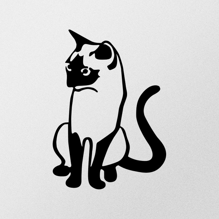 Wallity Cat 2 Metal Decor Negro Wallity Cat 2 Metal Decor Negro